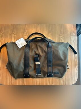 Bugatti Olive Green Travel Duffel with Black Accents